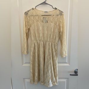 BKMGC - Lace Dress- Ivory/Cream Colored - Small